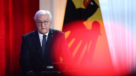 Bundespräsident Frank-Walter Steinmeier sieht die Demokratie bedroht.