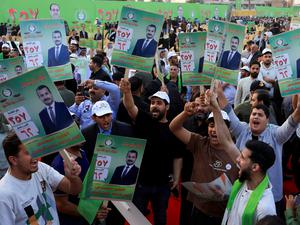 Wahlkampfveranstaltung in Bagdad.