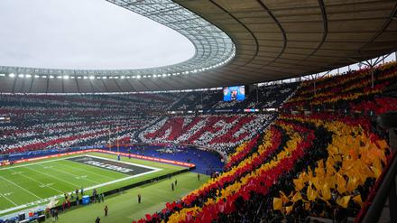 Deutsch-Amerikanische Freundschaft im Olympiastadion.