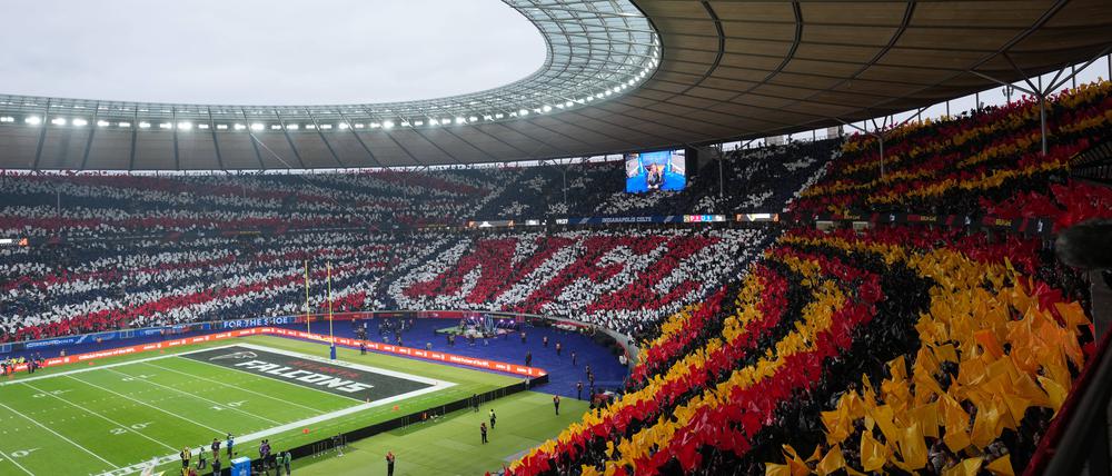 Deutsch-Amerikanische Freundschaft im Olympiastadion.