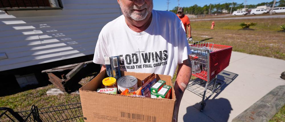 Wegen der unsicheren Lage spenden viele Amerikaner nun Lebensmittel - wie hier im Bundesstaat Missouri. (Archivbild)