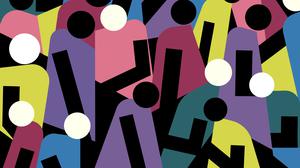 Illustration einer gemischten Gesellschaft