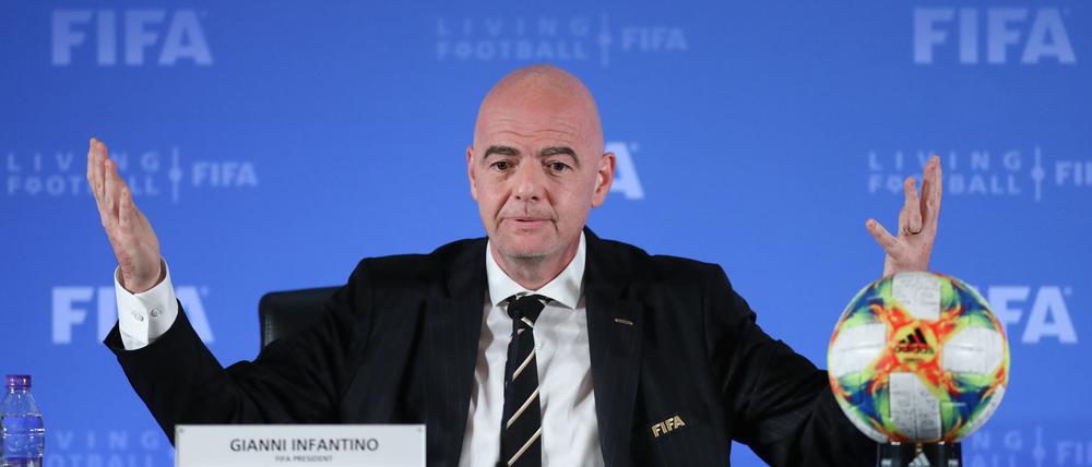 Die FIFA mit Präsident Gianni Infantino richtet einen Sonderfonds ein.