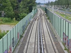 Die S-Bahn am Kamenzer Damm 