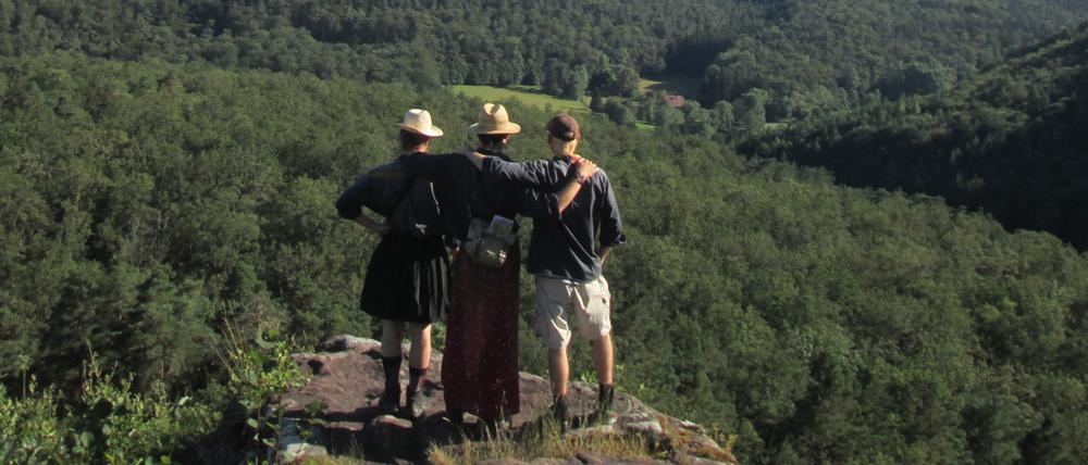 Pfadfindergruppe, Potsdamer Stamm "Die Alanen" bei einer Großfahrt 20204 in die Vogesen.