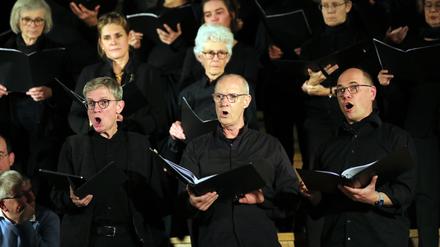 Potsdams Chorfestival „Vocalise“ probt in der Erlöserkirche.