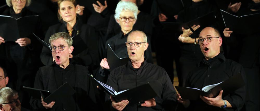Potsdams Chorfestival „Vocalise“ probt in der Erlöserkirche.