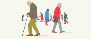 Wie lange denn noch? Manche müssen auch noch nach ihrem 70. Geburtstag arbeiten. 