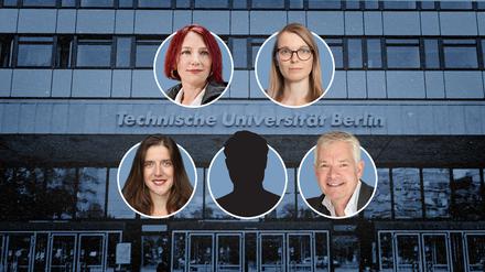 Kampf ums Präsidentenamt der TU Berlin - die Kandidatinnen und Kandidaten.