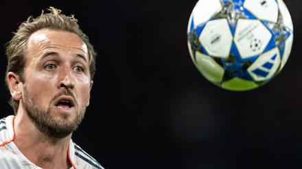 Harry Kane vom FC Bayern München in der Champions-League-Partie gegen Paris Saint-Germain.