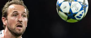 Harry Kane vom FC Bayern München in der Champions-League-Partie gegen Paris Saint-Germain.
