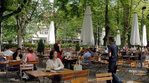 Biergarten „Luise“ in Berlin-Dahlem.