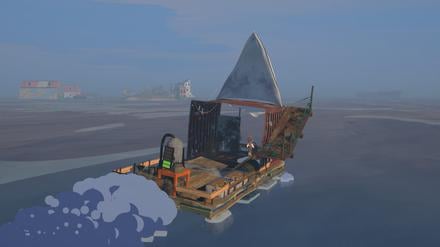 Unterwegs in einer überfluteten Welt: Das Computerspiel „Seaward“ stammt vom Berliner Start-up The Roof Interactive.