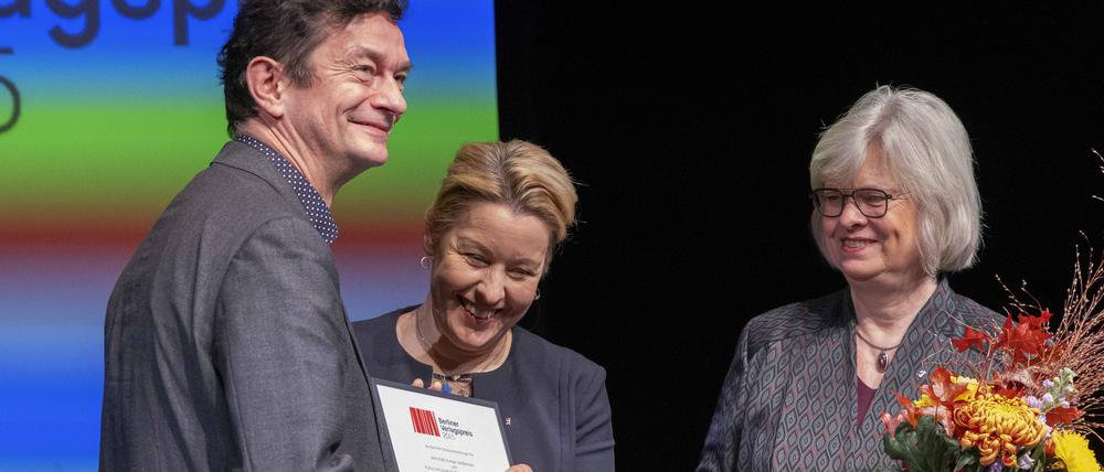 Verleihung des Berliner Verlagspreises 2025 im Deutschen Theater.