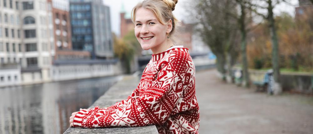 Stammzellenspenderin Julia Peterk am 10. November 2025 in Berlin.