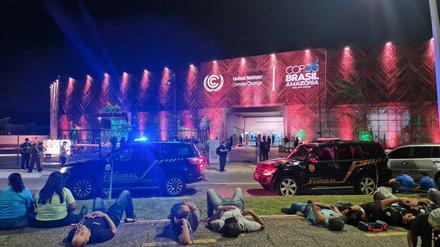 Auch die brasilianische Bundespolizei war im Einsatz.