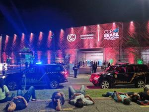 Auch die brasilianische Bundespolizei war im Einsatz.