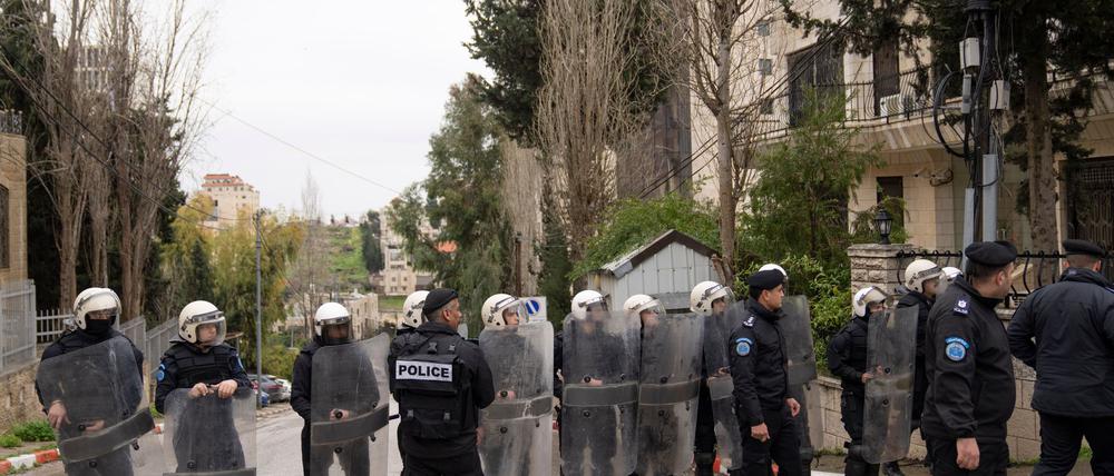 Deutschland will die palästinensische Polizei auch künftig unterstützen. (Archivbild)