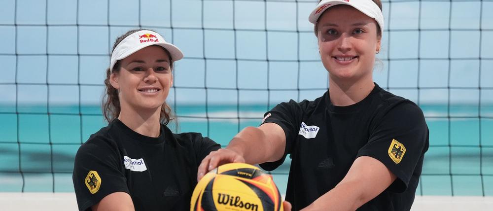 Derzeit das beste deutsche Frauen-Team: Cinja Tillmann (l) und Svenja Müller. (Archivbild)