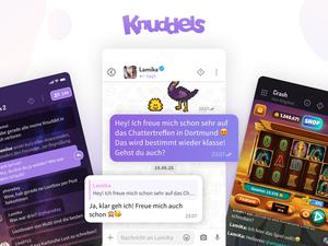 Knuddels verbindet seine Community über Chaträume (links), private Unterhaltungen (Mitte) und gemeinsame Online-Spiele (rechts). // Weiterer Text über ots und www.presseportal.de/nr/101677 / Die Verwendung dieses Bildes für redaktionelle Zwecke ist unter Beachtung aller mitgeteilten Nutzungsbedingungen zulässig und dann auch honorarfrei. Veröffentlichung ausschließlich mit Bildrechte-Hinweis.
