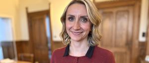 Malgorzata Sijbrandij (CDU), die neue Stadträtin für Bildung, Kultur und Sport im Berliner Bezirk Steglitz-Zehlendorf, in ihrem Amtszimmer im zweiten Stock des Rathauses Steglitz.