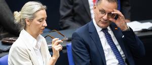 Die Fraktionsvorsitzenden der AfD, Alice Weidel und Tino Chrupalla
