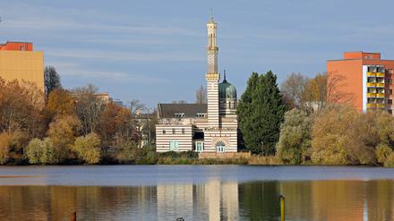 Historisches Dampfmaschinenhaus an der Neustedter Havelbucht in Potsdam.