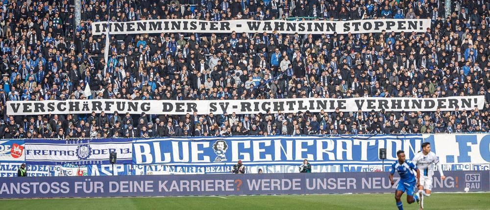 Magdeburger Fans äußern sich zum Thema Stadionverbote.