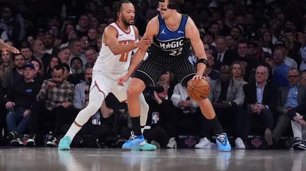 Wagner (rechts) ließ sich von seiner gebrochenen Nase nicht aufhalten.