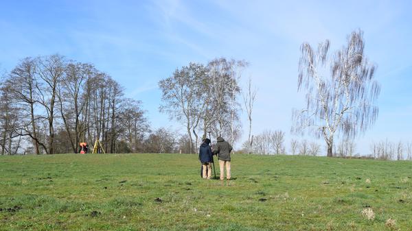 Einmessung der Fundstelle Friesack.