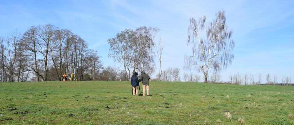 Einmessung der Fundstelle Friesack.