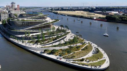 Der Gewinnerentwurf der Hamburger Oper von Bjarke-Ingels-Group (BIG).