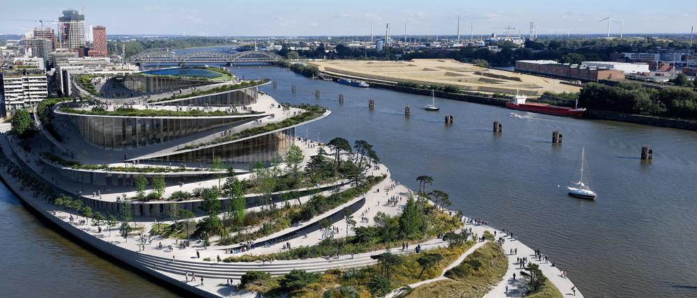 Der Gewinnerentwurf der Hamburger Oper von Bjarke-Ingels-Group (BIG).