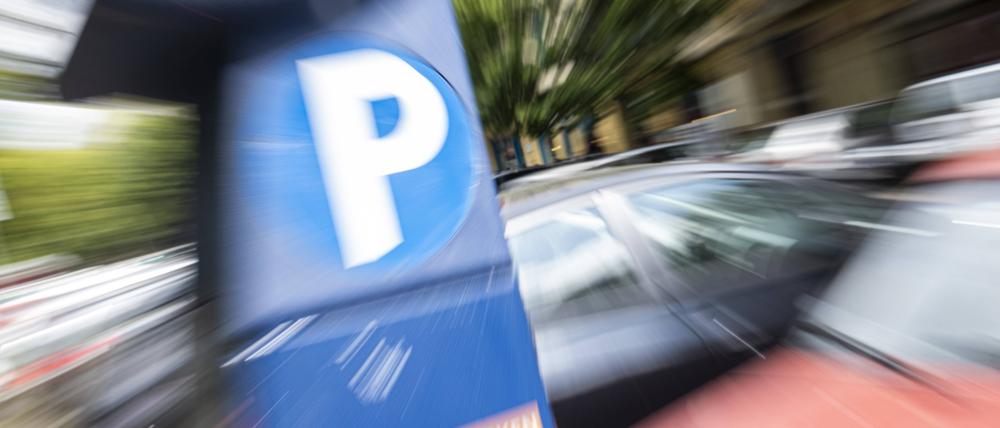 Ein Parkscheinautomat in Berlin.