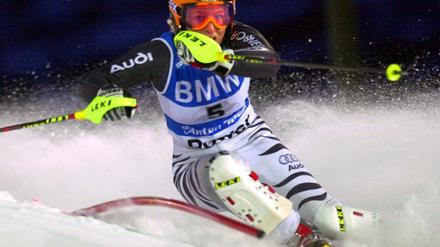 Martina Ertl 2001 bei der Ski-WM in St. Anton - ein Vierteljahrhundert später gibt ihre Tochter Romy das Debüt im Weltcup. (Archivfoto)