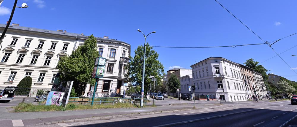Die Kreuzung von Zeppelinstraße und Geschwister-Scholl-Straße.