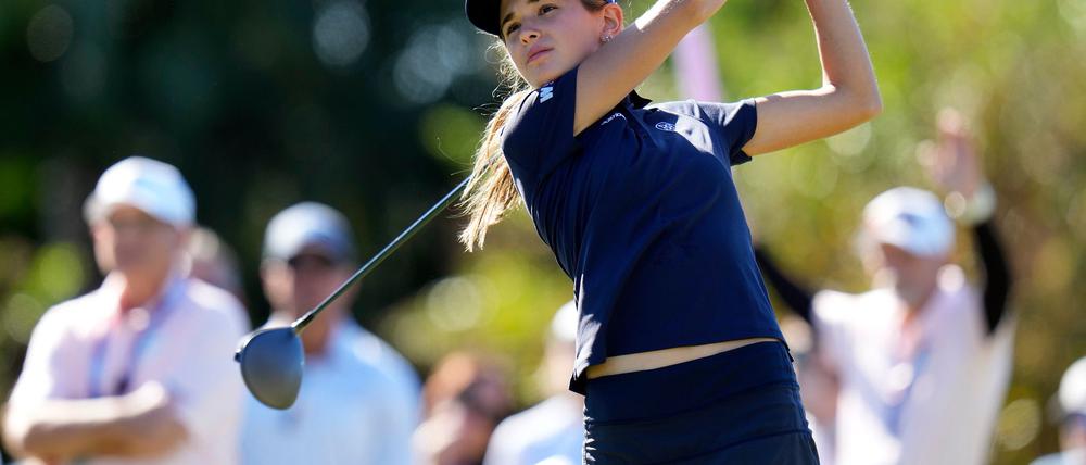 Kai Trump kam bei ihrem Profi-Debüt auf der LPGA-Tour auf Platz 108.