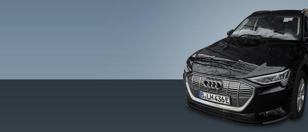 Der frühere Dienstwagen des Bezirksbürgermeisters von Berlin-Lichtenberg, Martin Schaefer (CDU).