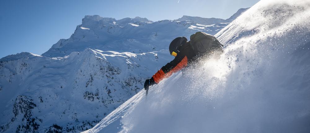 Darum geht’s: ordentlich durch den Pulverschnee brettern.