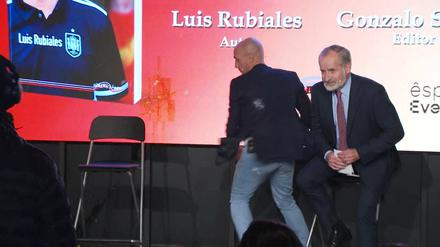 Spaniens früherer Fußball-Präsident Luis Rubiales bei einer Buchvorstellung.