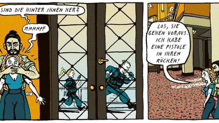 Turbulente Mischung unterschiedlicher Genres und Stilformen: Eine Szene aus „Emma und Amir – Im Schatten des Terrors“