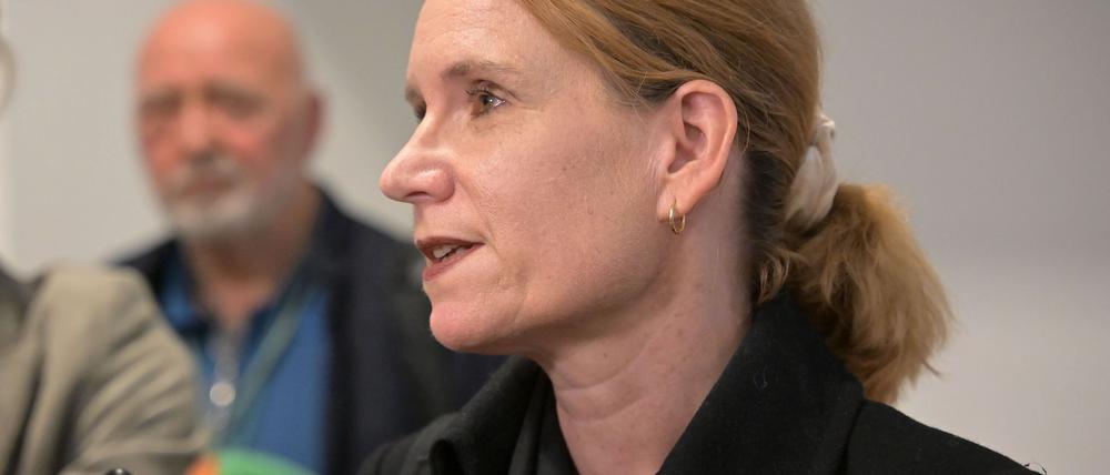 Die Landtagsabgeordnete der BSW-Fraktion in Brandenburg, Melanie Matzies, trat aus der Partei aus. (Archivbild)