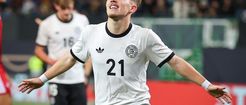 Torschütze beim Debüt: Bayern-Profi Lennart Karl.