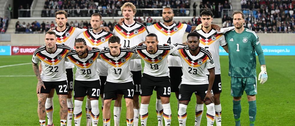 Deutschlands Nationalteam beim Gruppenfoto.