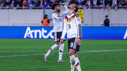 Leroy Sané agierte in Halbzeit eins noch glücklos, legte dann aber den ersten Treffer des DFB-Teams vor.