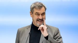 Markus Söder (CSU), bayerischer Ministerpräsident, spricht bei einer Veranstaltung.