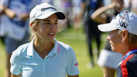 Kai Trump muss noch viel lernen. Golf-Legende Annika Sörenstam kann ihr sicher wertvolle Tipps geben.