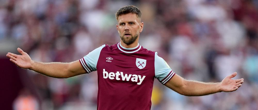 Niclas Füllkrug von West Ham United, das er nur selten trug und wohl bald ganz ablegen wird.
