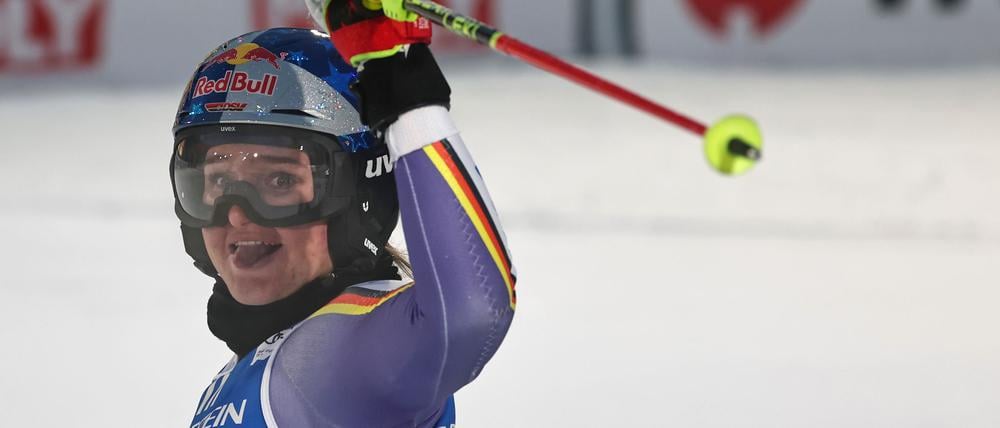 Emma Aicher fuhr überraschend auf das Podium beim Weltcup-Slalom in Levi.