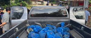 Die thailändische Armee hat an der Grenze zu Kambodscha einen Tierhändlerring aufgedeckt.